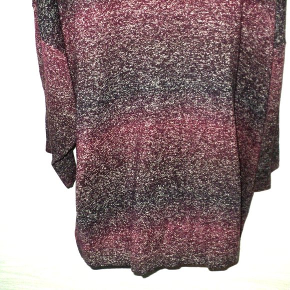 Croft & Barrow Knit Sweater Women's Plus 3X Wine Combo #601 3/4 Sleeves NEW - Picture 6 of 7